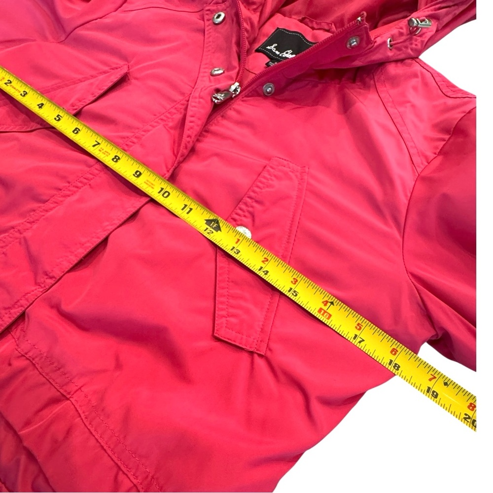 NEW! Sam Edelman Hooded Utility Rain Jacket – Bright Pink (Size Small) - Picture 6 of 7